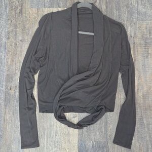 Aritzia Community Grey Women's Wrap Dancer Cardigan